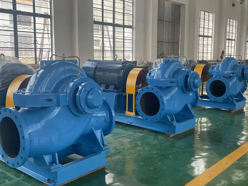 S series horizontal split case double suction pump manufactured by China factory for water supply and HVAC