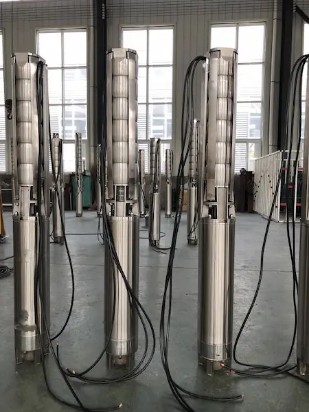 Submersible deep well pump manufactured by China factory for borehole water extraction and irrigation