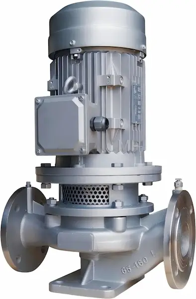 ISG series vertical centrifugal pump manufactured by China factory for water supply and HVAC systems